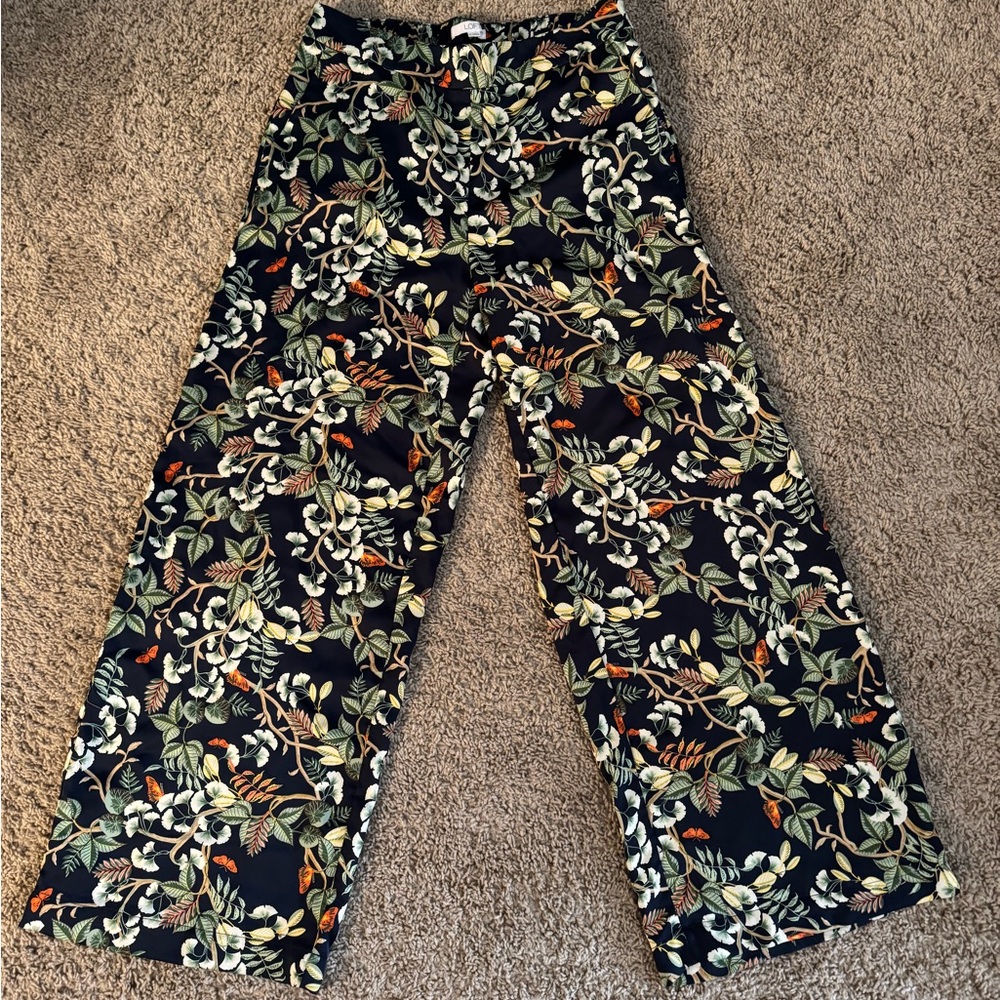 LOFT Tropical Print Pants